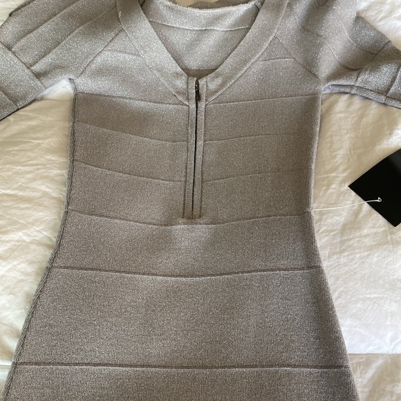 BEBE silver dress - Picture 5 of 8